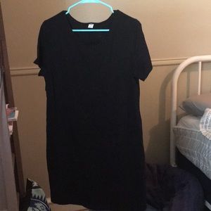 Basic black T-shirt dress size L